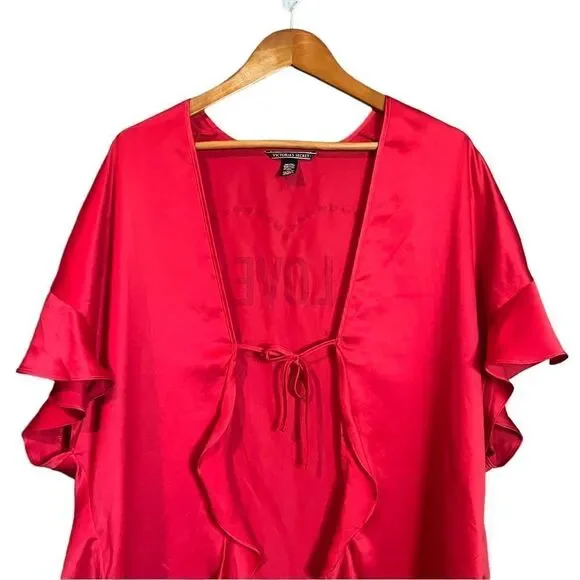 ‎Victoria’s Secret red short sleeve robe - Picture 2 of 8